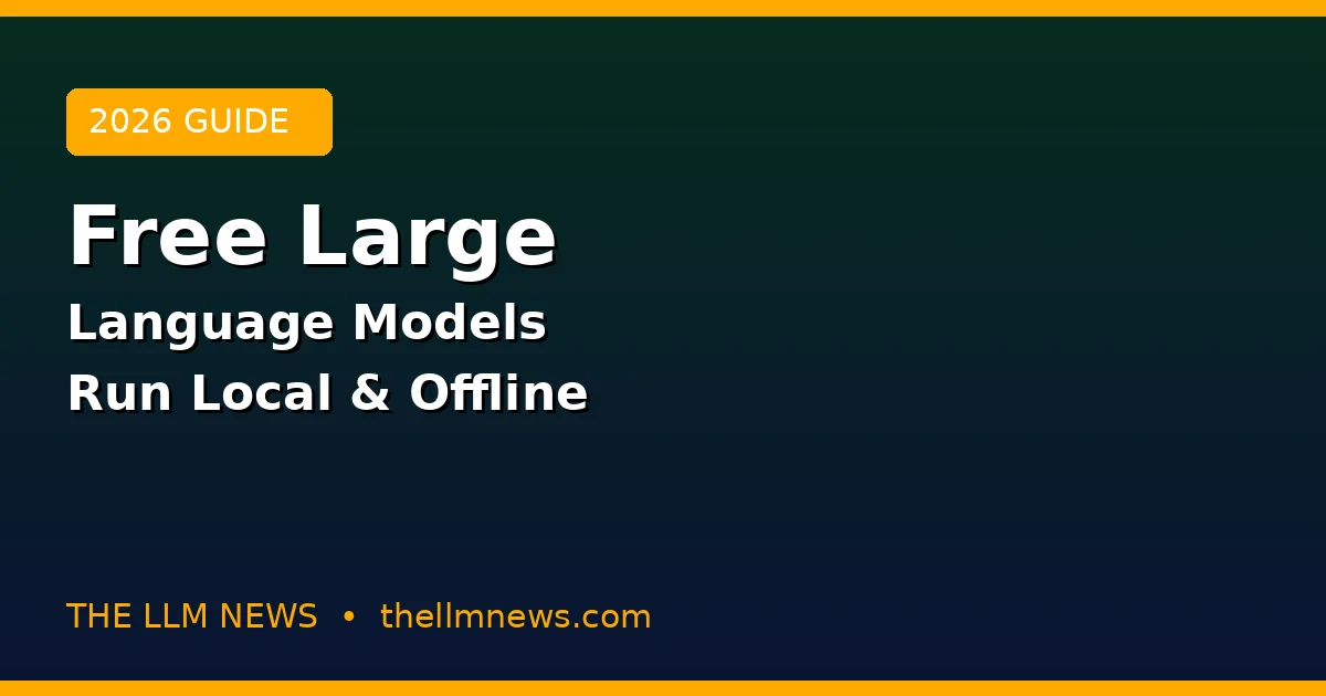free large language models local ai offline guide 2026